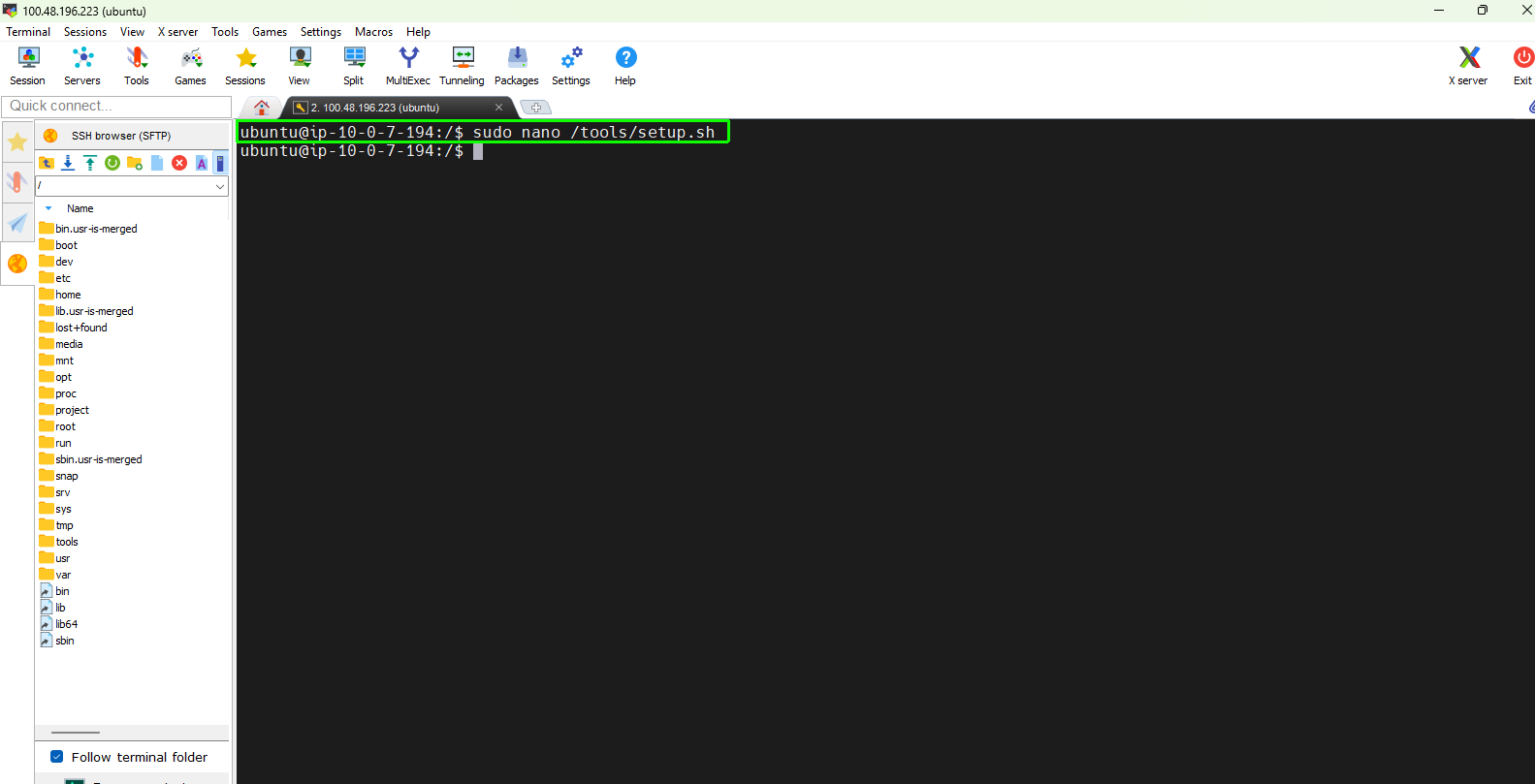 Create Config Directory