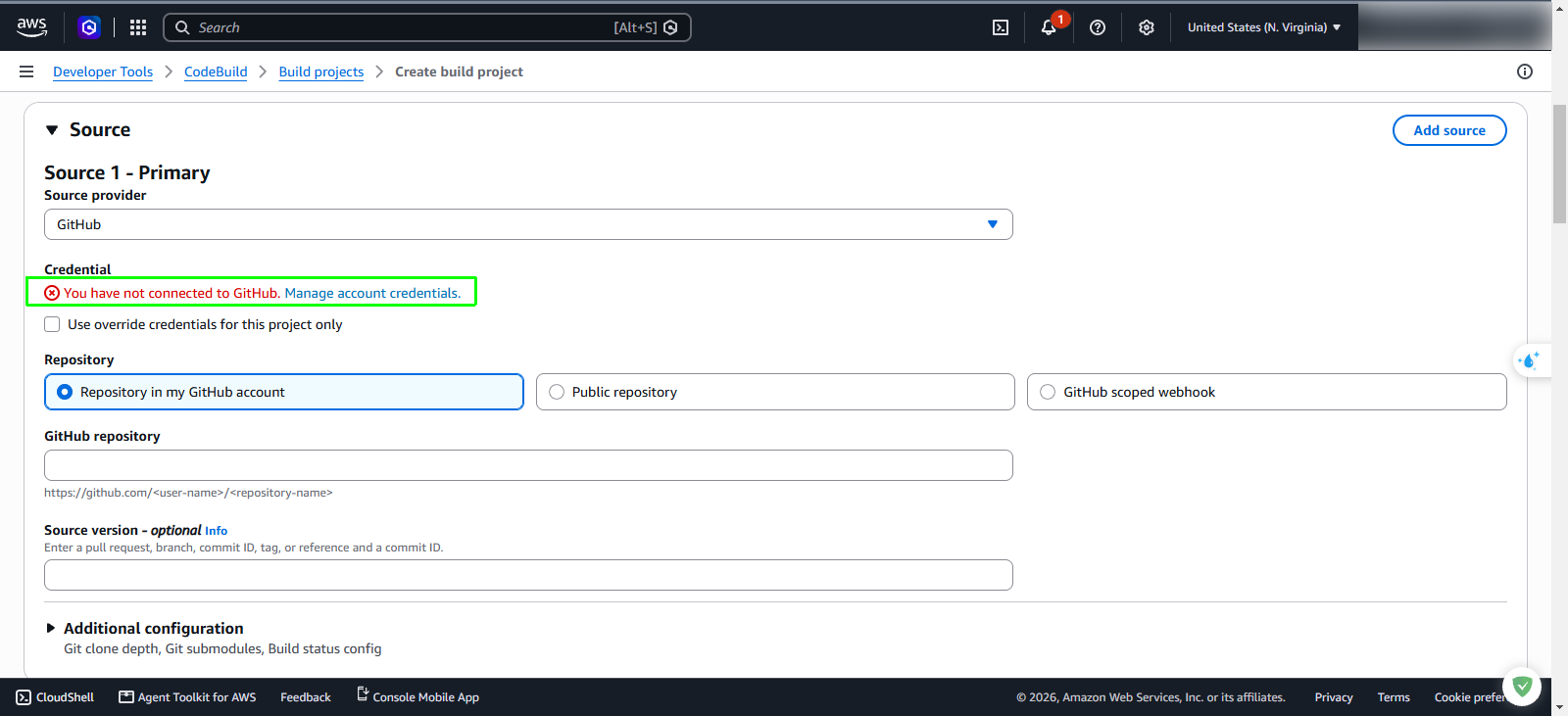 Source provider unauthenticated notification
